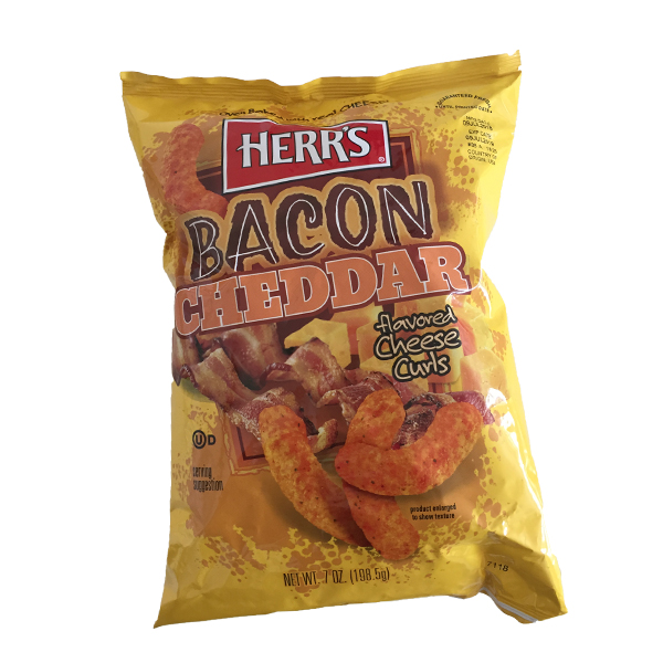 Herrs Bacon Cheddar Curls Large Pack