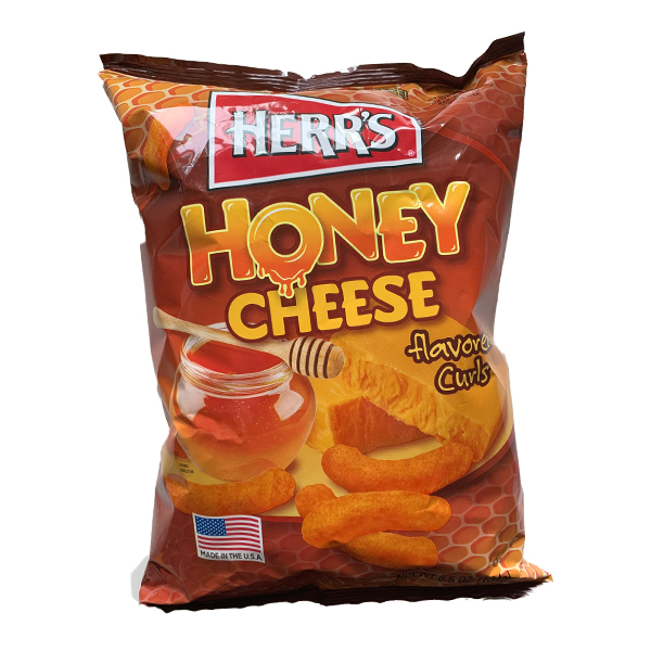 Herrs Baked Honey Cheese Curls Large Pack