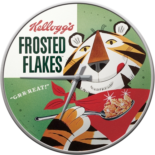 Nostalgic Art Kelloggs Frosted Flakes Tony Tiger Wanduhr
