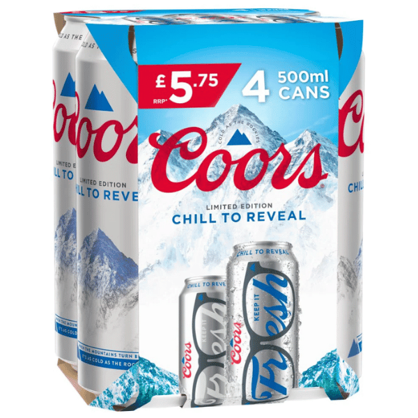 Coors Beer 500ml 4-Pack UK-Ware