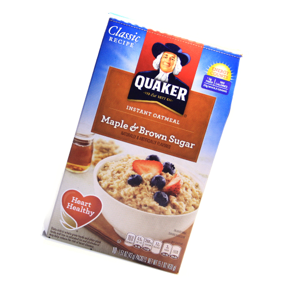 Quaker instant Oatmeal - Maple & Brown Sugar 